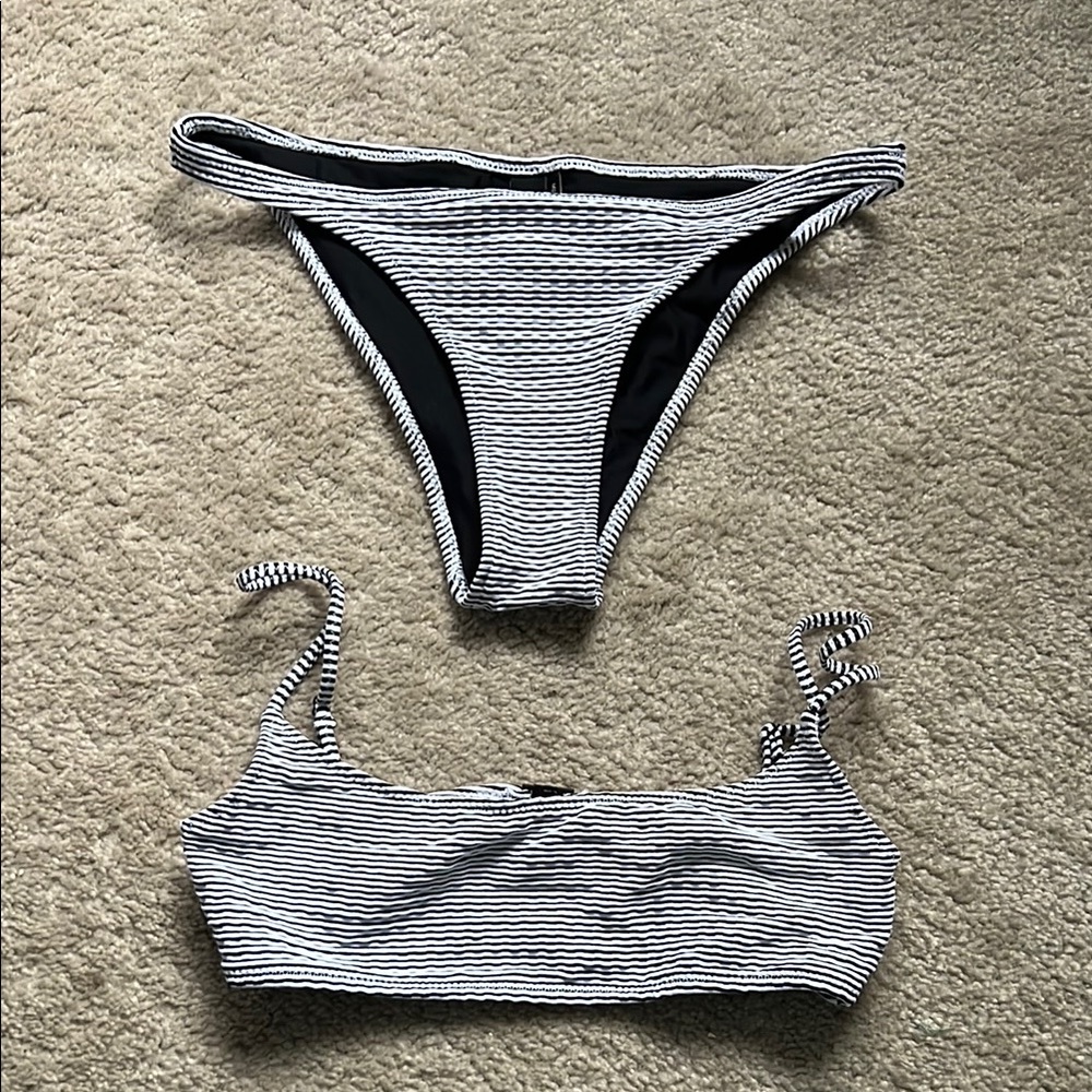 Triangl Striped Bikini Set